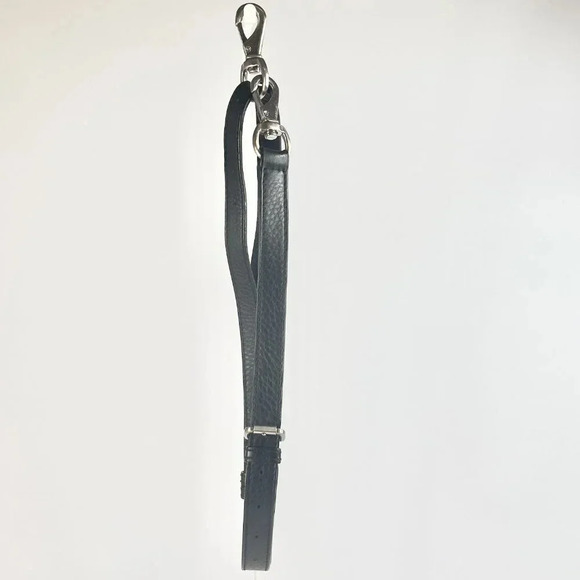 COLE HAAN Satchel Crossbody Bag Color Black Silver Tone Hardware Removable strap - Picture 16 of 16